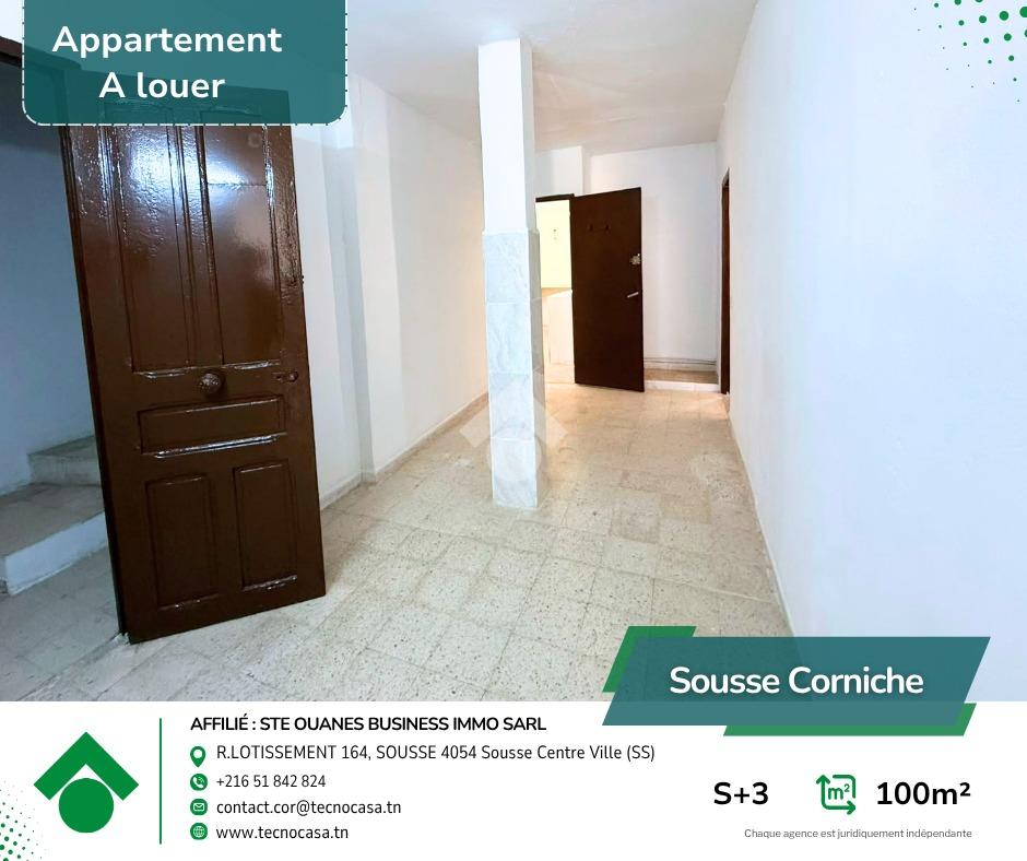 S+3 en location - Sousse Centre Ville - La Corniche